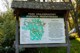 An information board with a map